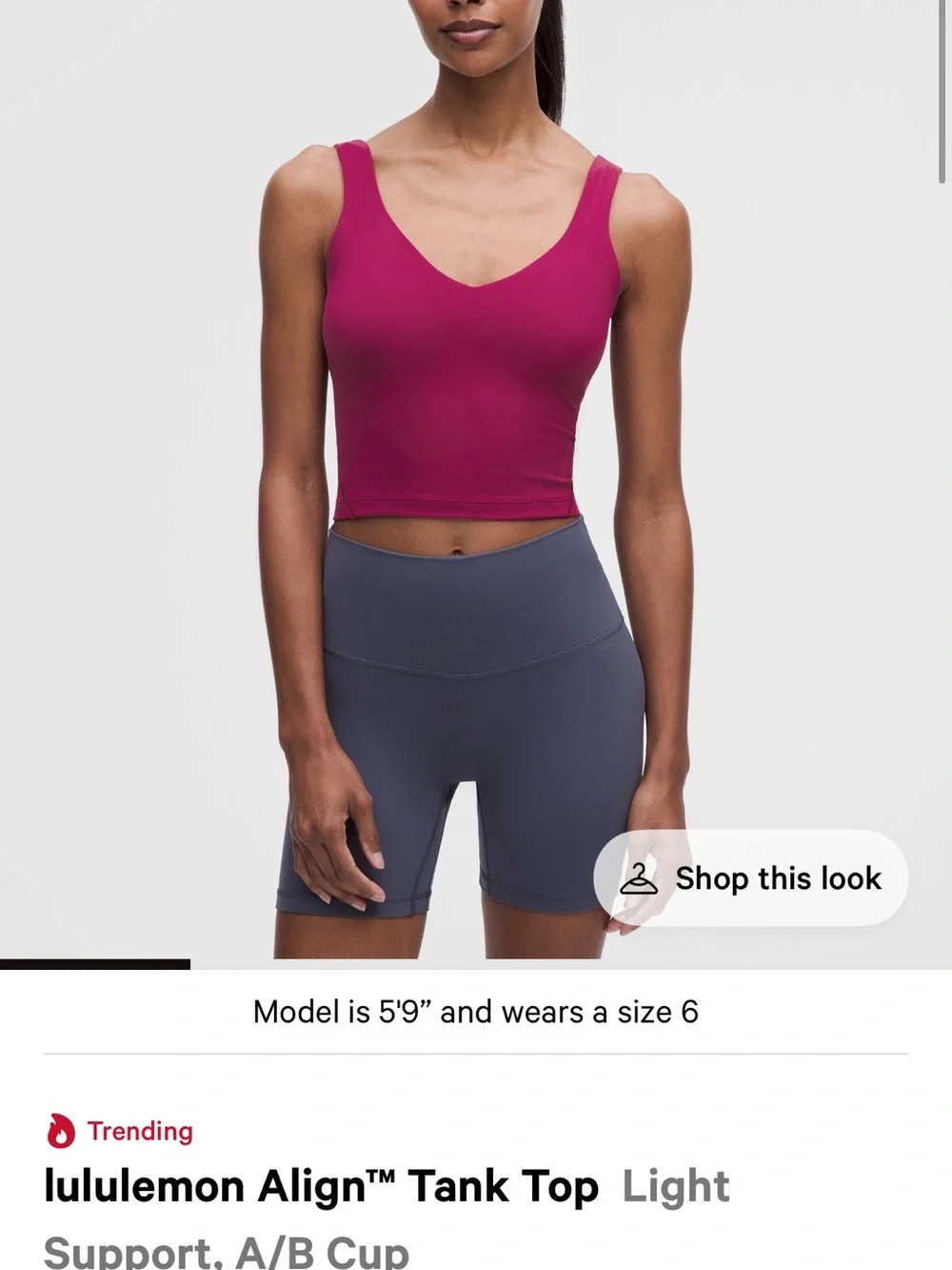 Lululemon Align tank top red
